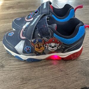 Light up paw patrol shoes